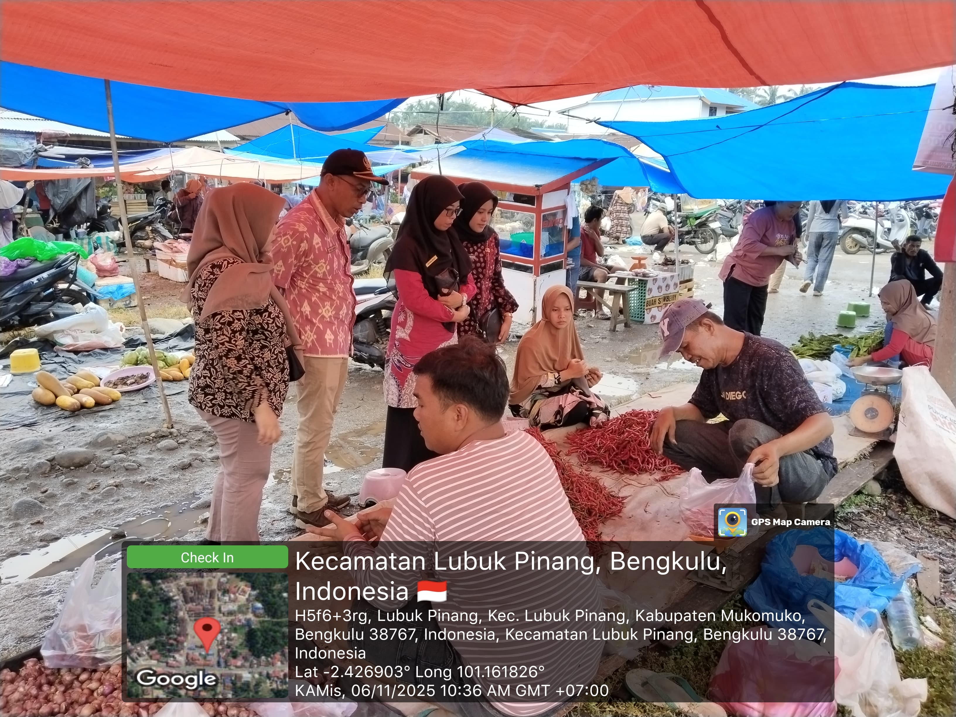 TPID Mukomuko Pantau Harga dan Ketersediaan Bahan Pokok Di Pasar 